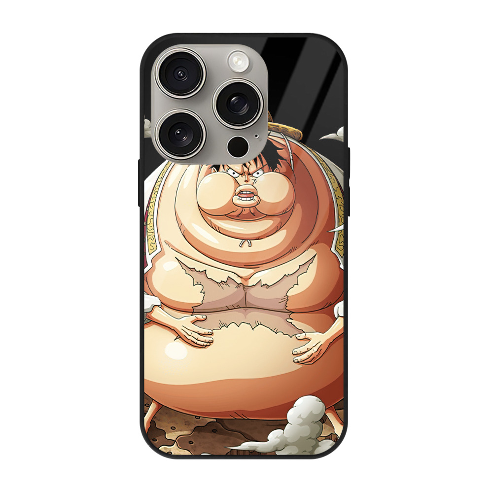 （画像用） ワンピース モンキー・D・ルフィ ONE PIECE Monkey D. Luffy 【iPhone15Pro対応】スマホケース 耐衝撃＆黄変防止 背面ガラス