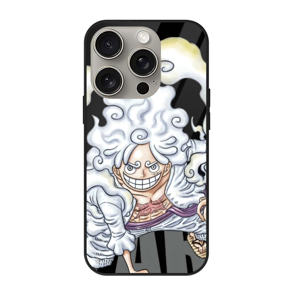 （画像用） ワンピース モンキー・D・ルフィ ONE PIECE Monkey D. Luffy 【iPhone15Pro対応】スマホケース 耐衝撃＆黄変防止 背面ガラス