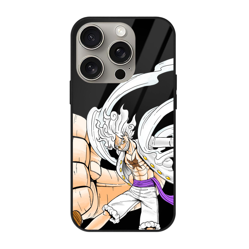 （画像用） ワンピース モンキー・D・ルフィ ONE PIECE Monkey D. Luffy 【iPhone15Pro対応】スマホケース 耐衝撃＆黄変防止 背面ガラス