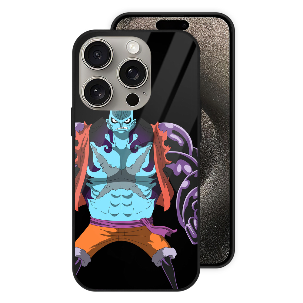 （画像用） ワンピース モンキー・D・ルフィ ONE PIECE Monkey D. Luffy 【iPhone15Pro対応】スマホケース 耐衝撃＆黄変防止 背面ガラス
