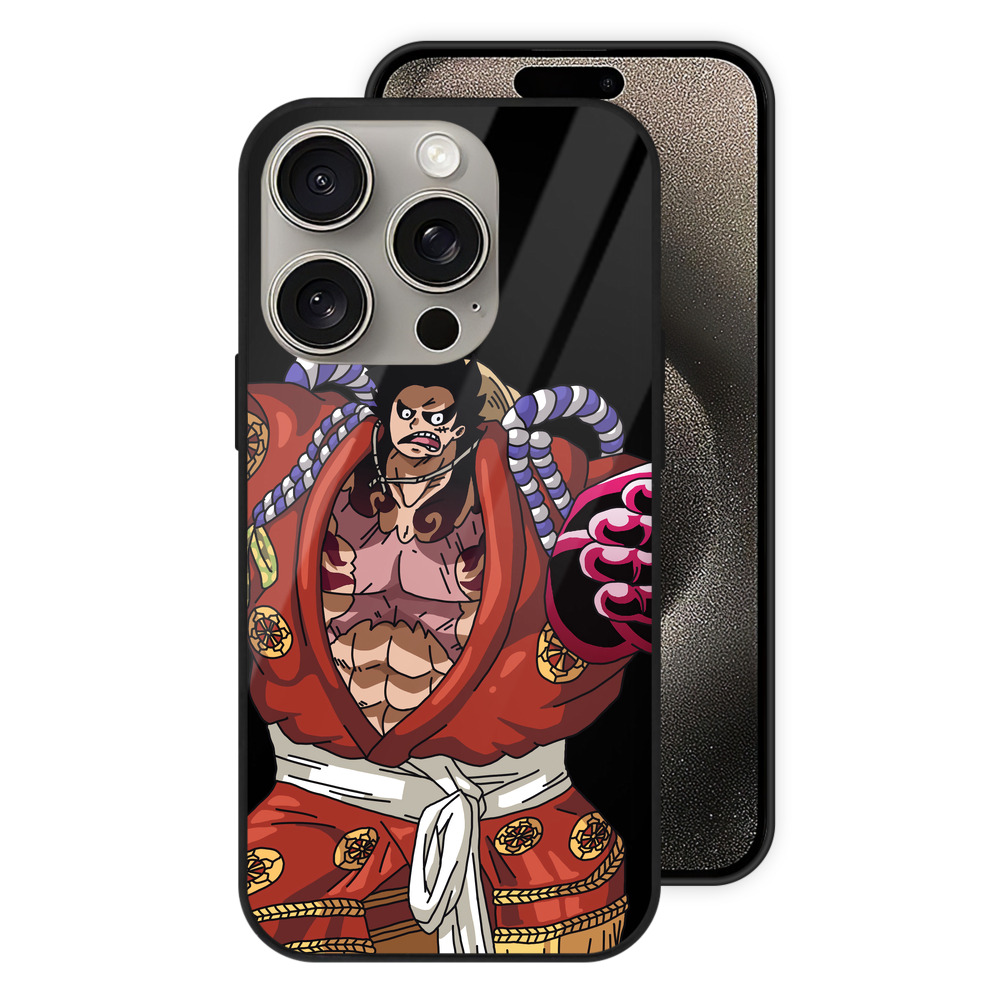 （画像用） ワンピース モンキー・D・ルフィ ONE PIECE Monkey D. Luffy 【iPhone15Pro対応】スマホケース 耐衝撃＆黄変防止 背面ガラス