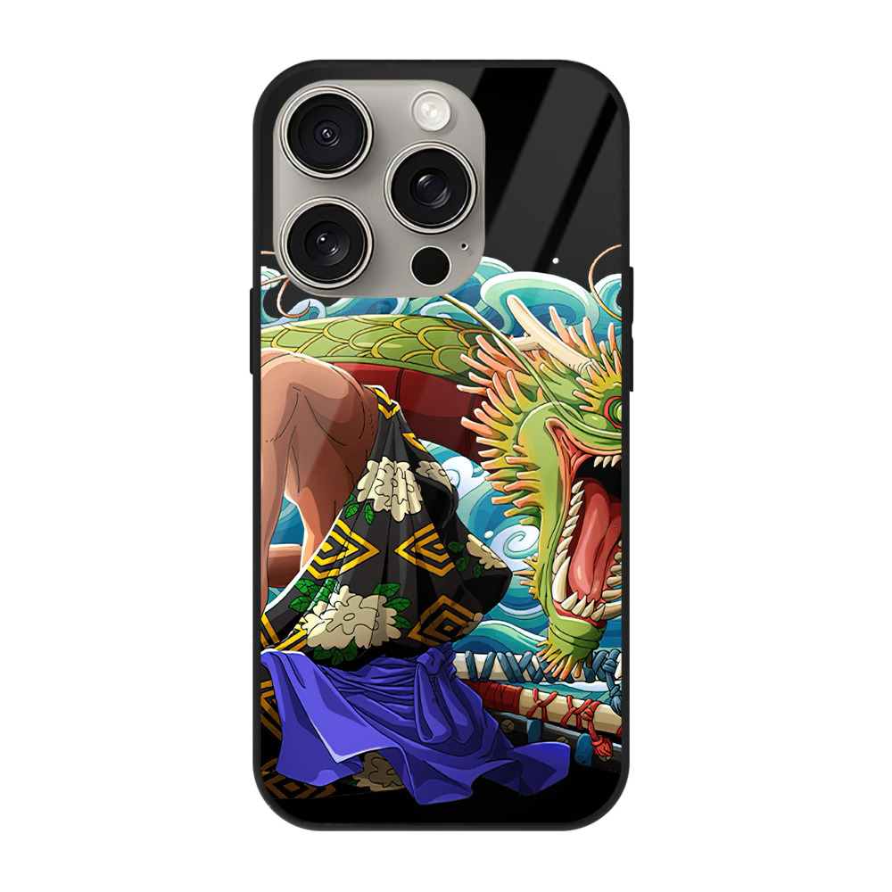 （画像用） ワンピース ロロノア・ゾロ ONE PIECE Roronoa Zoro 【iPhone15Pro対応】スマホケース 耐衝撃＆黄変防止 背面ガラス