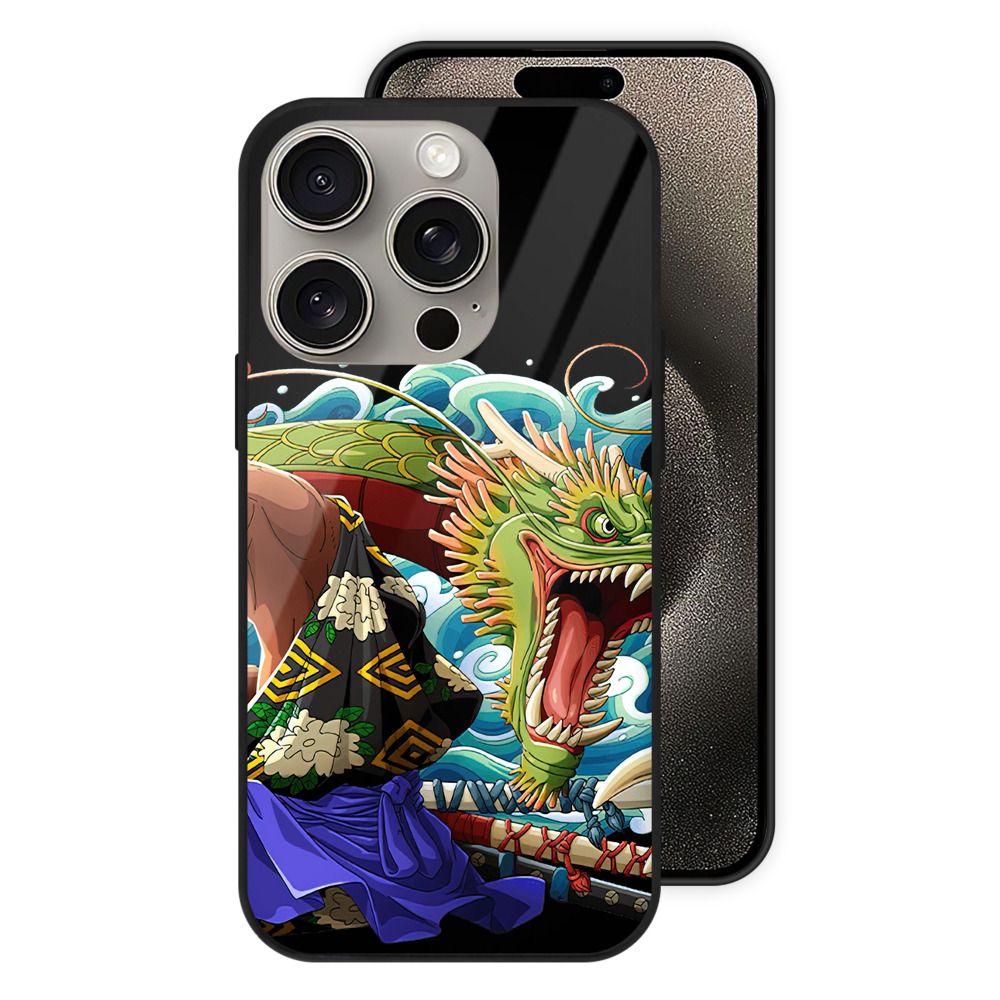 （画像用） ワンピース ロロノア・ゾロ ONE PIECE Roronoa Zoro 【iPhone15Pro対応】スマホケース 耐衝撃＆黄変防止 背面ガラス