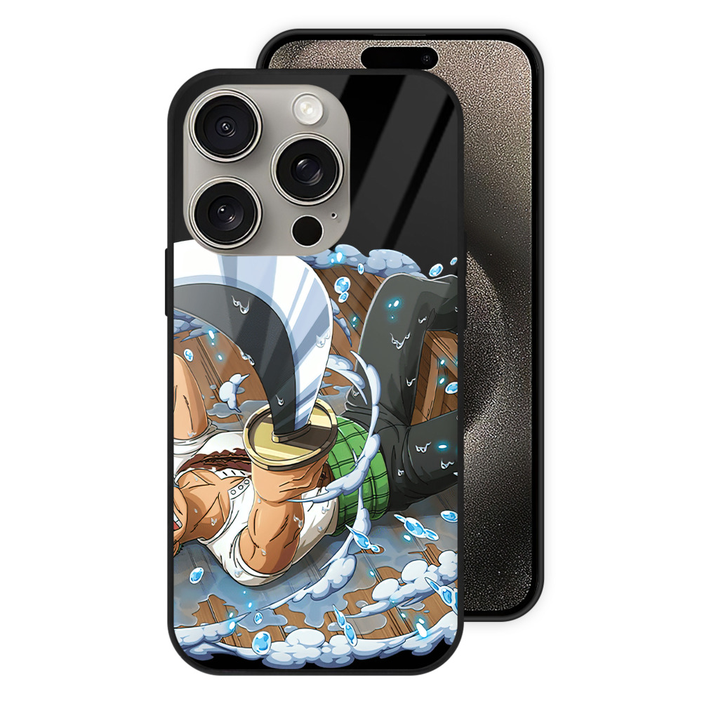 （画像用） ワンピース ロロノア・ゾロ ONE PIECE Roronoa Zoro 【iPhone15Pro対応】スマホケース 耐衝撃＆黄変防止 背面ガラス