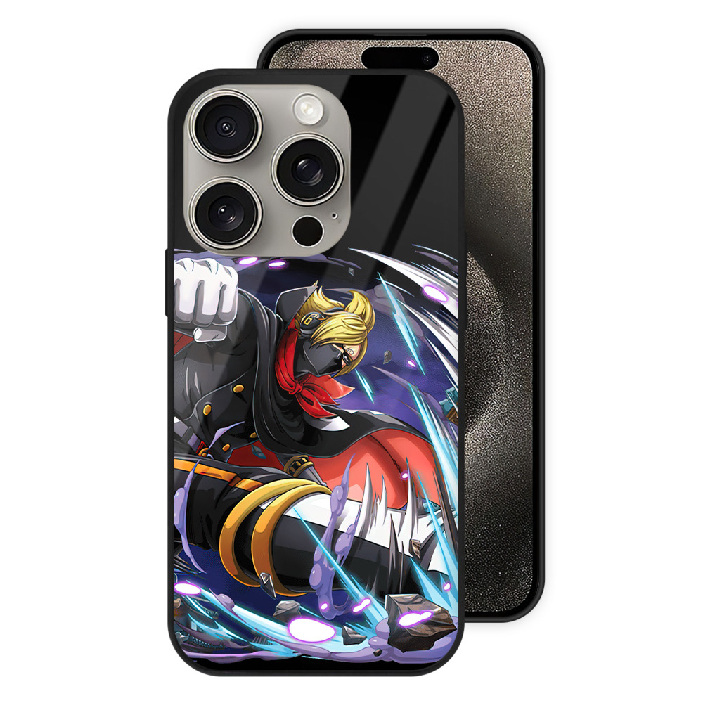 （画像用） ワンピース ロロノア・ゾロ ONE PIECE Roronoa Zoro 【iPhone15Pro対応】スマホケース 耐衝撃＆黄変防止 背面ガラス