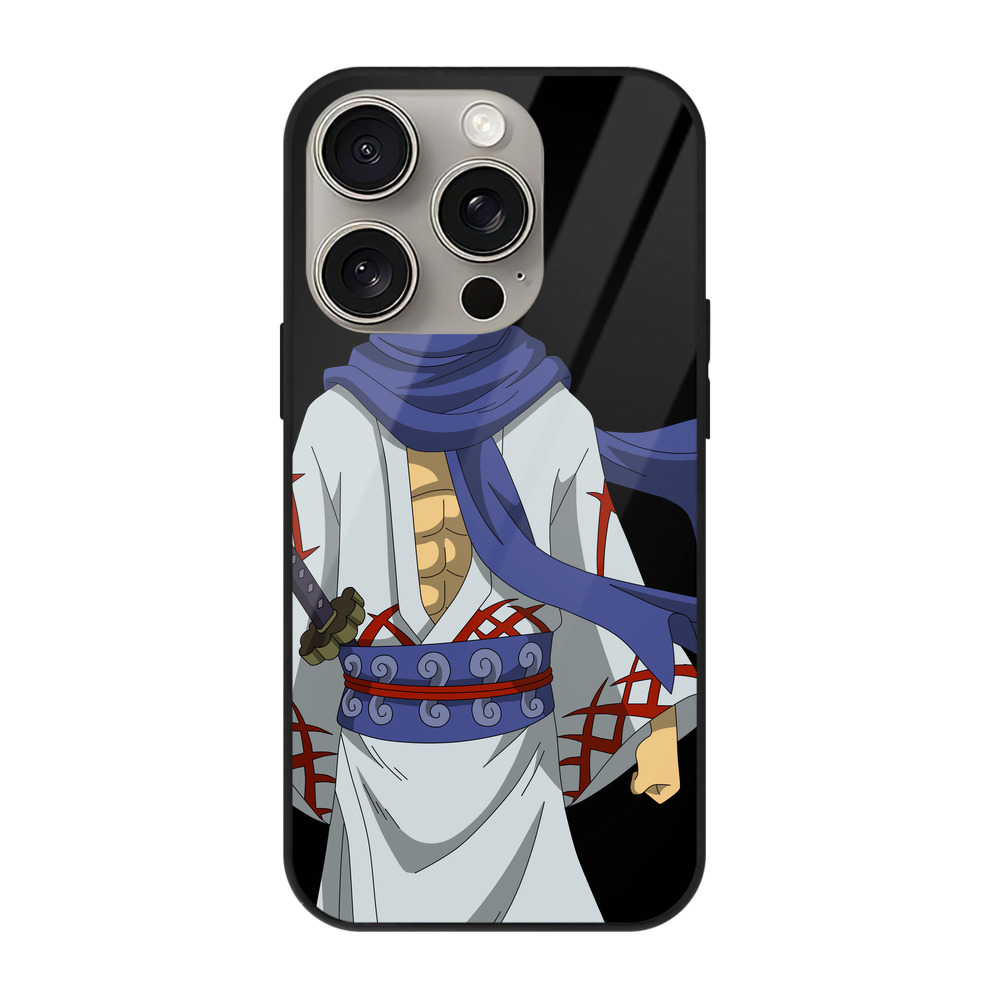 （画像用） ワンピース ロロノア・ゾロ ONE PIECE Roronoa Zoro 【iPhone15Pro対応】スマホケース 耐衝撃＆黄変防止 背面ガラス