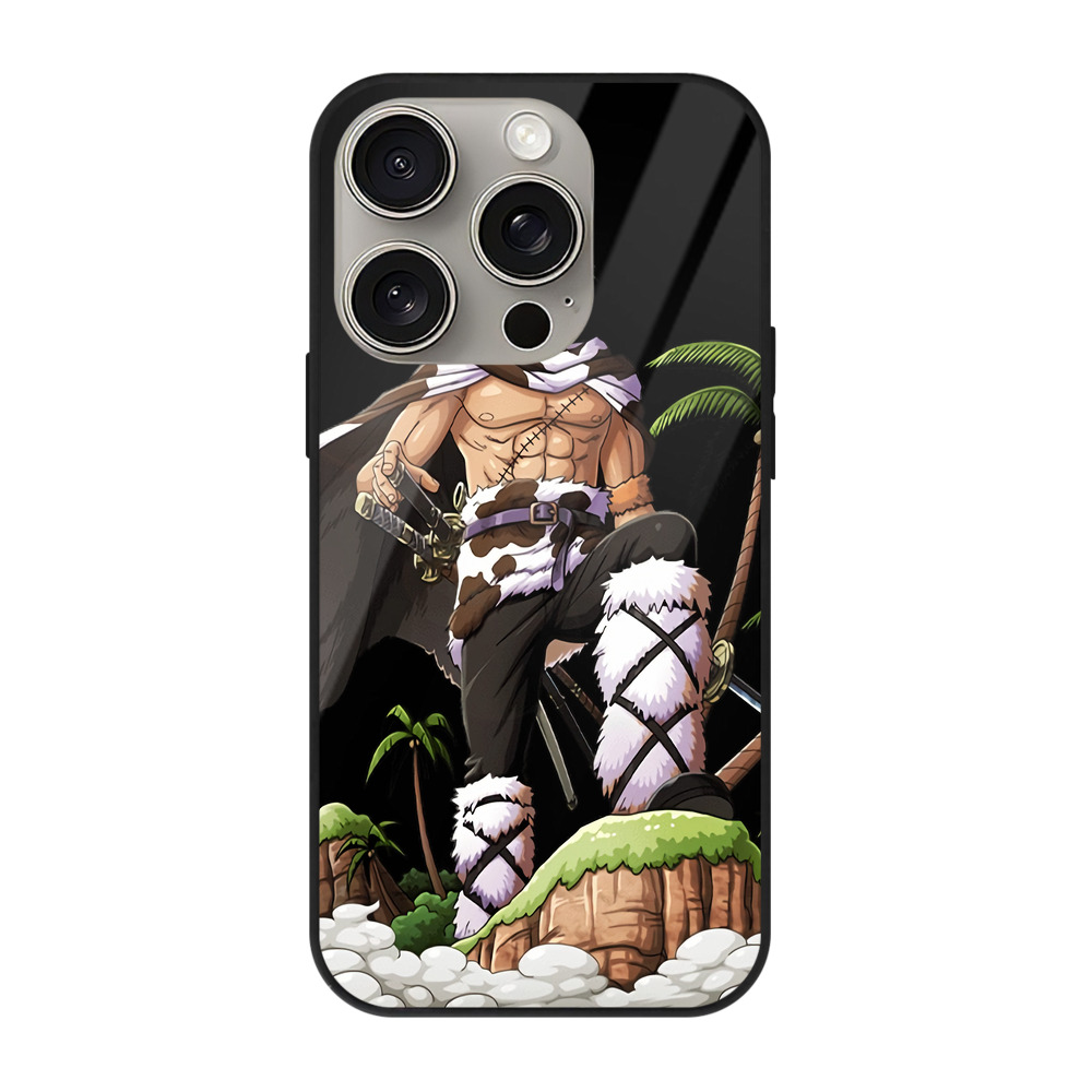 （画像用） ワンピース ロロノア・ゾロ ONE PIECE Roronoa Zoro 【iPhone15Pro対応】スマホケース 耐衝撃＆黄変防止 背面ガラス