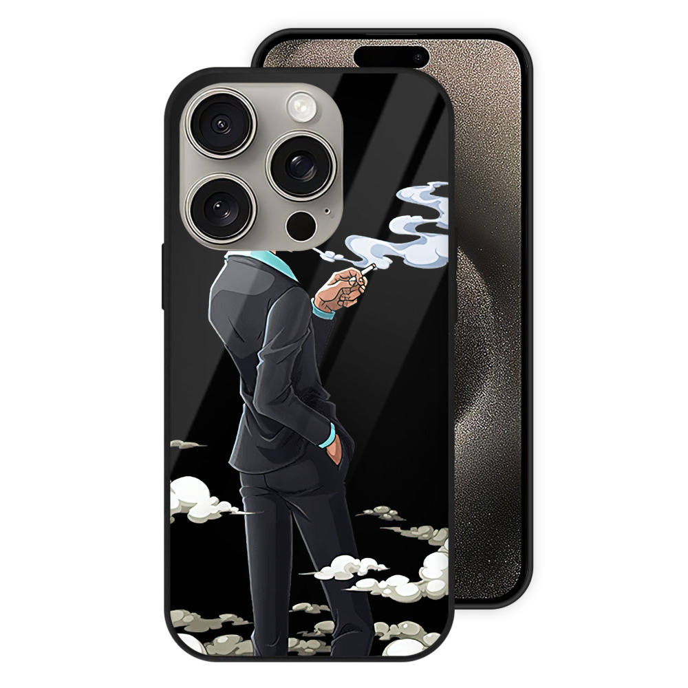 （画像用） ワンピース サンジ ONE PIECE Sanji 【iPhone15Pro対応】スマホケース 耐衝撃＆黄変防止 背面ガラス