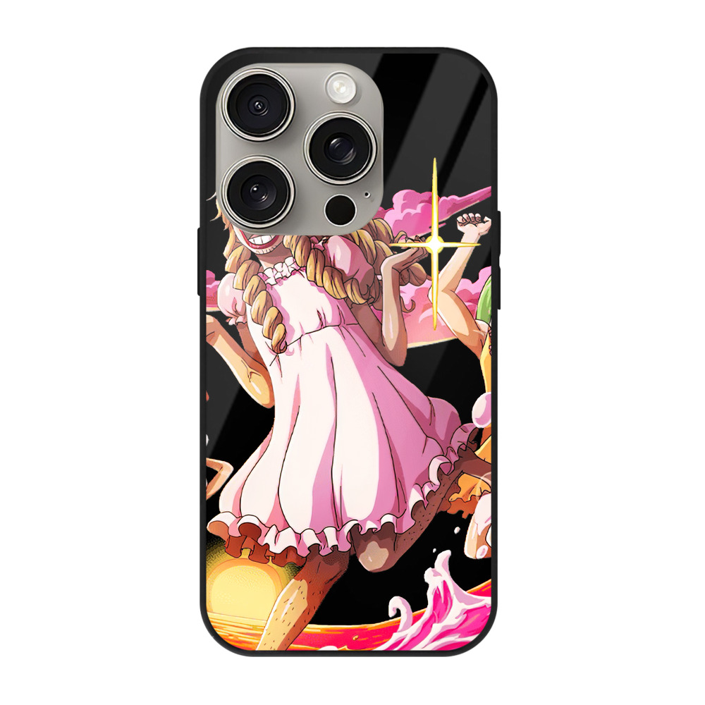 （画像用） ワンピース サンジ ONE PIECE Sanji 【iPhone15Pro対応】スマホケース 耐衝撃＆黄変防止 背面ガラス