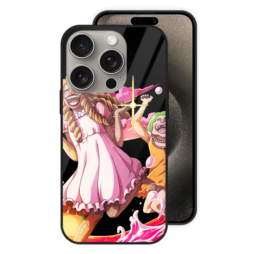 （画像用） ワンピース サンジ ONE PIECE Sanji 【iPhone15Pro対応】スマホケース 耐衝撃＆黄変防止 背面ガラス