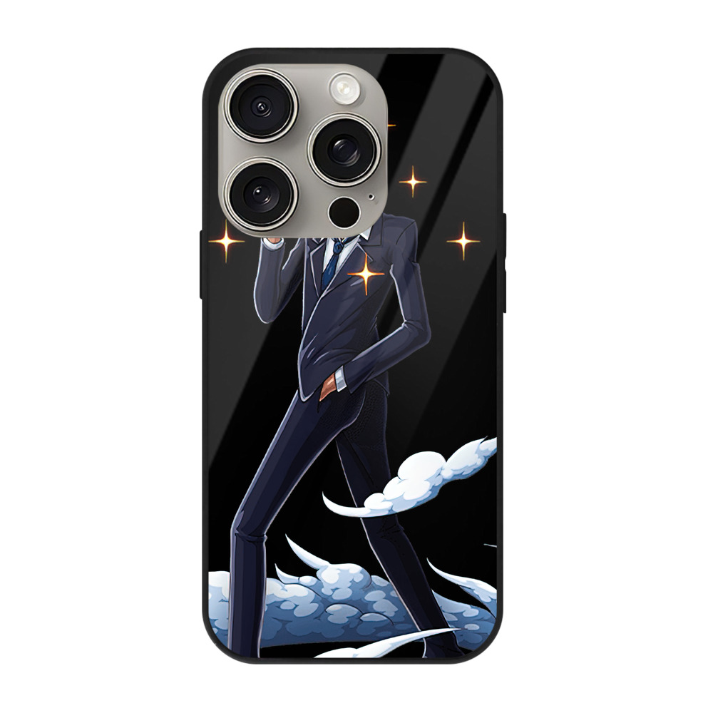 （画像用） ワンピース サンジ ONE PIECE Sanji 【iPhone15Pro対応】スマホケース 耐衝撃＆黄変防止 背面ガラス