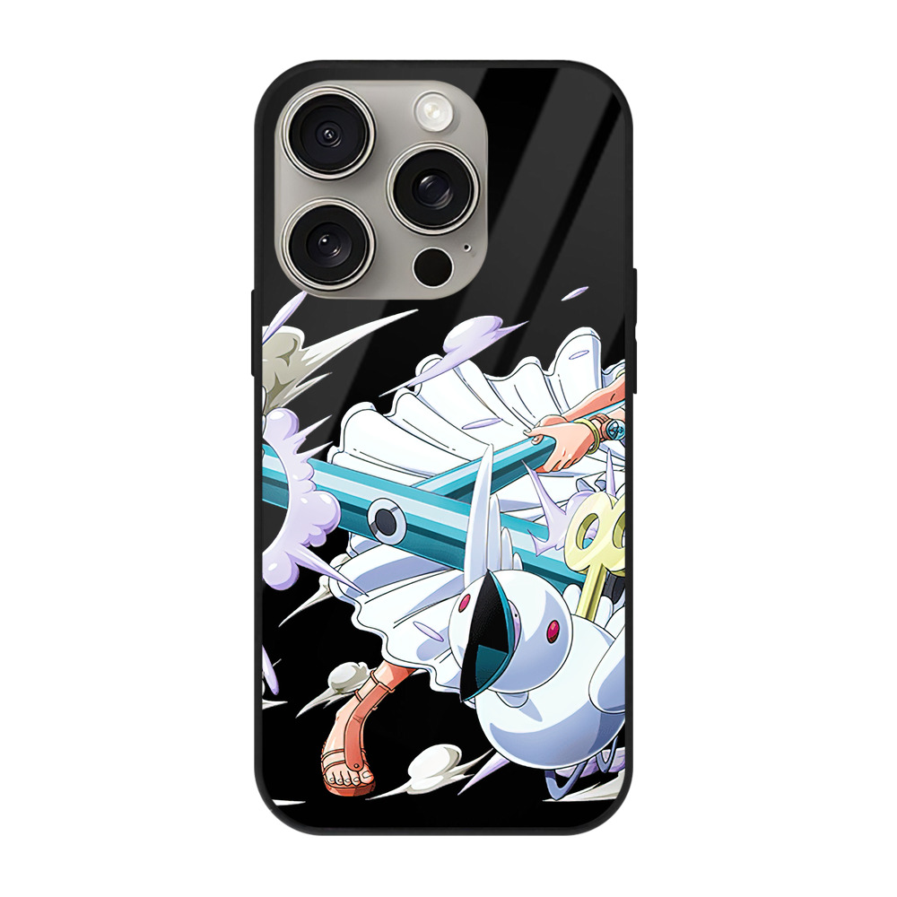 （画像用） ワンピース ナミ ONE PIECE Nami 【iPhone15Pro対応】スマホケース 耐衝撃＆黄変防止 背面ガラス