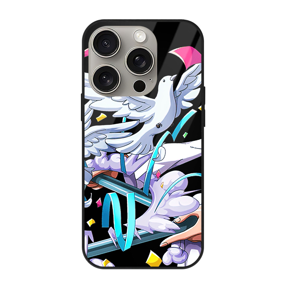 （画像用） ワンピース ナミ ONE PIECE Nami 【iPhone15Pro対応】スマホケース 耐衝撃＆黄変防止 背面ガラス