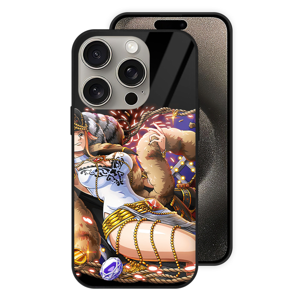 （画像用） ワンピース ナミ ONE PIECE Nami 【iPhone15Pro対応】スマホケース 耐衝撃＆黄変防止 背面ガラス