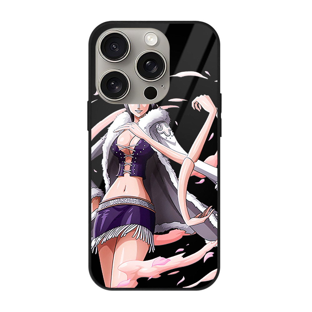 （画像用） ワンピース ニコ・ロビン ONE PIECE Nico Robin 【iPhone15Pro対応】スマホケース 耐衝撃＆黄変防止 背面ガラス
