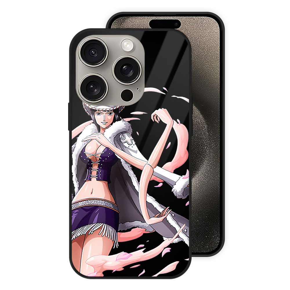 （画像用） ワンピース ニコ・ロビン ONE PIECE Nico Robin 【iPhone15Pro対応】スマホケース 耐衝撃＆黄変防止 背面ガラス