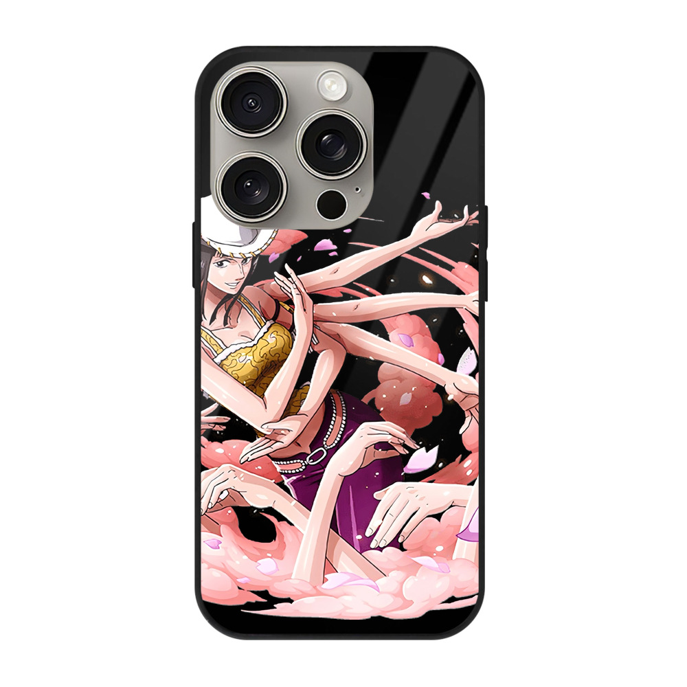 （画像用） ワンピース ニコ・ロビン ONE PIECE Nico Robin 【iPhone15Pro対応】スマホケース 耐衝撃＆黄変防止 背面ガラス