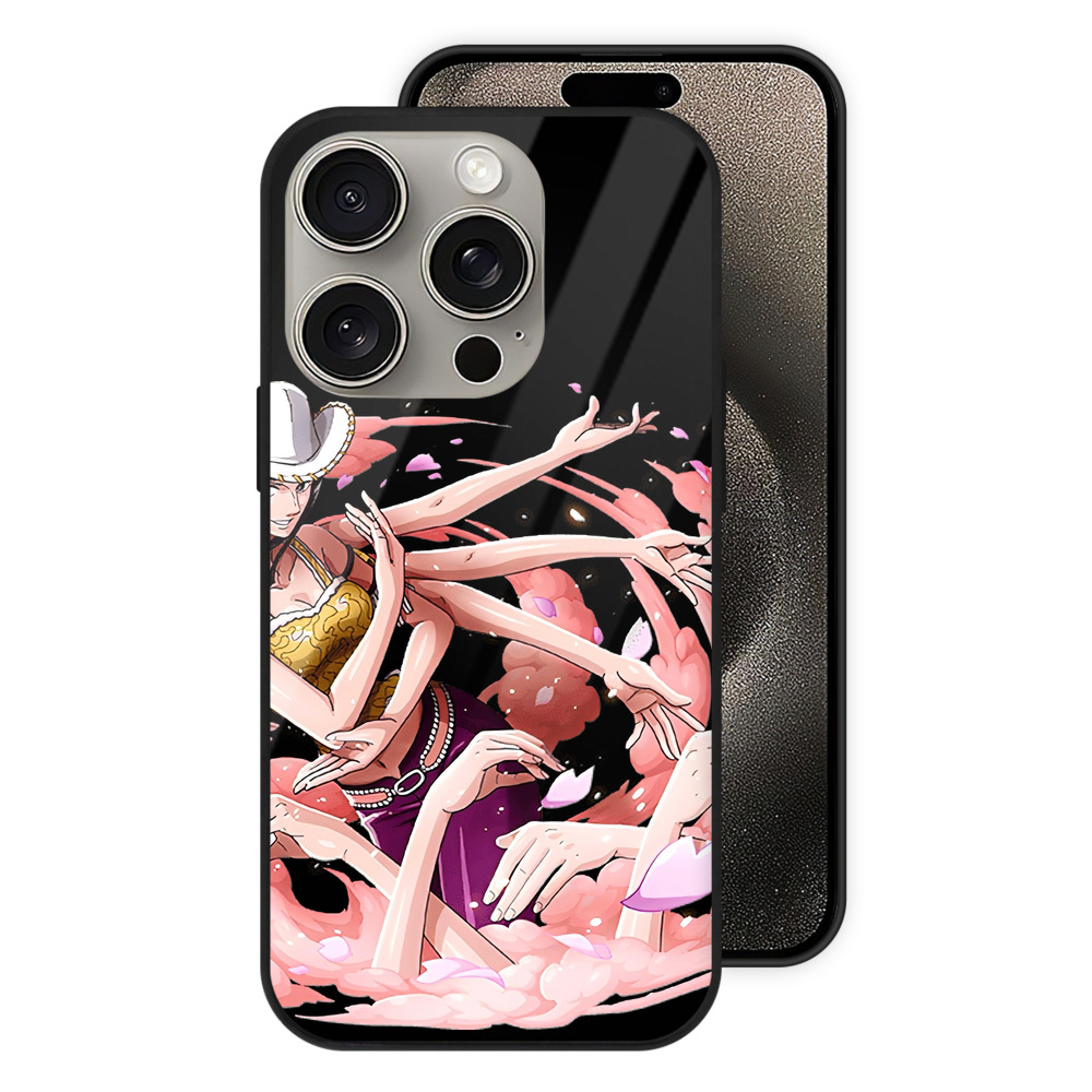 （画像用） ワンピース ニコ・ロビン ONE PIECE Nico Robin 【iPhone15Pro対応】スマホケース 耐衝撃＆黄変防止 背面ガラス