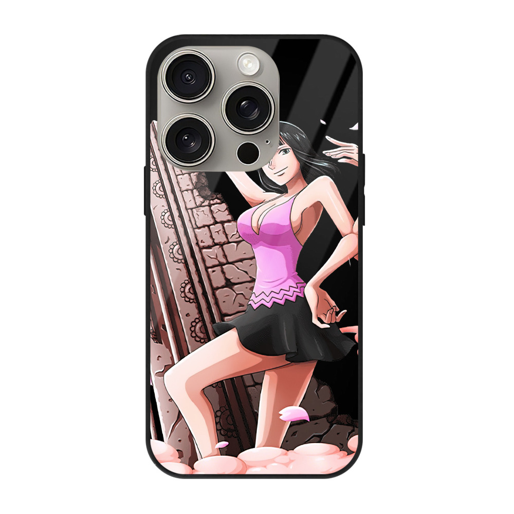 （画像用） ワンピース ニコ・ロビン ONE PIECE Nico Robin 【iPhone15Pro対応】スマホケース 耐衝撃＆黄変防止 背面ガラス