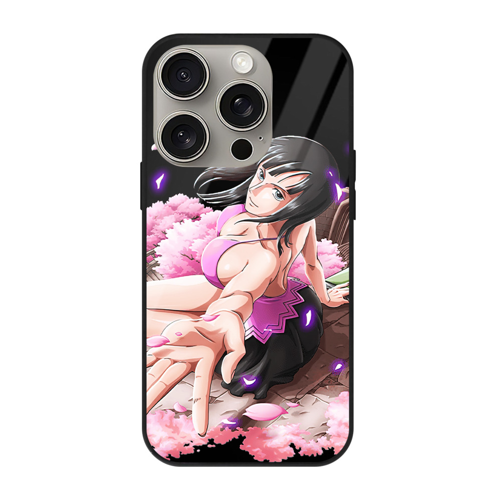 （画像用） ワンピース ニコ・ロビン ONE PIECE Nico Robin 【iPhone15Pro対応】スマホケース 耐衝撃＆黄変防止 背面ガラス