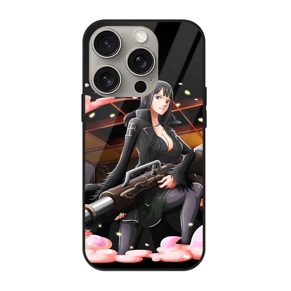 （画像用） ワンピース ニコ・ロビン ONE PIECE Nico Robin 【iPhone15Pro対応】スマホケース 耐衝撃＆黄変防止 背面ガラス