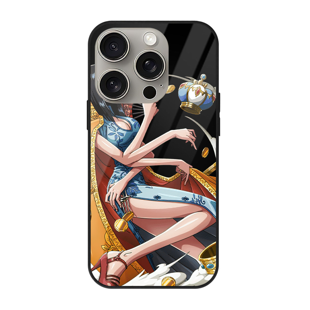 （画像用） ワンピース ニコ・ロビン ONE PIECE Nico Robin 【iPhone15Pro対応】スマホケース 耐衝撃＆黄変防止 背面ガラス