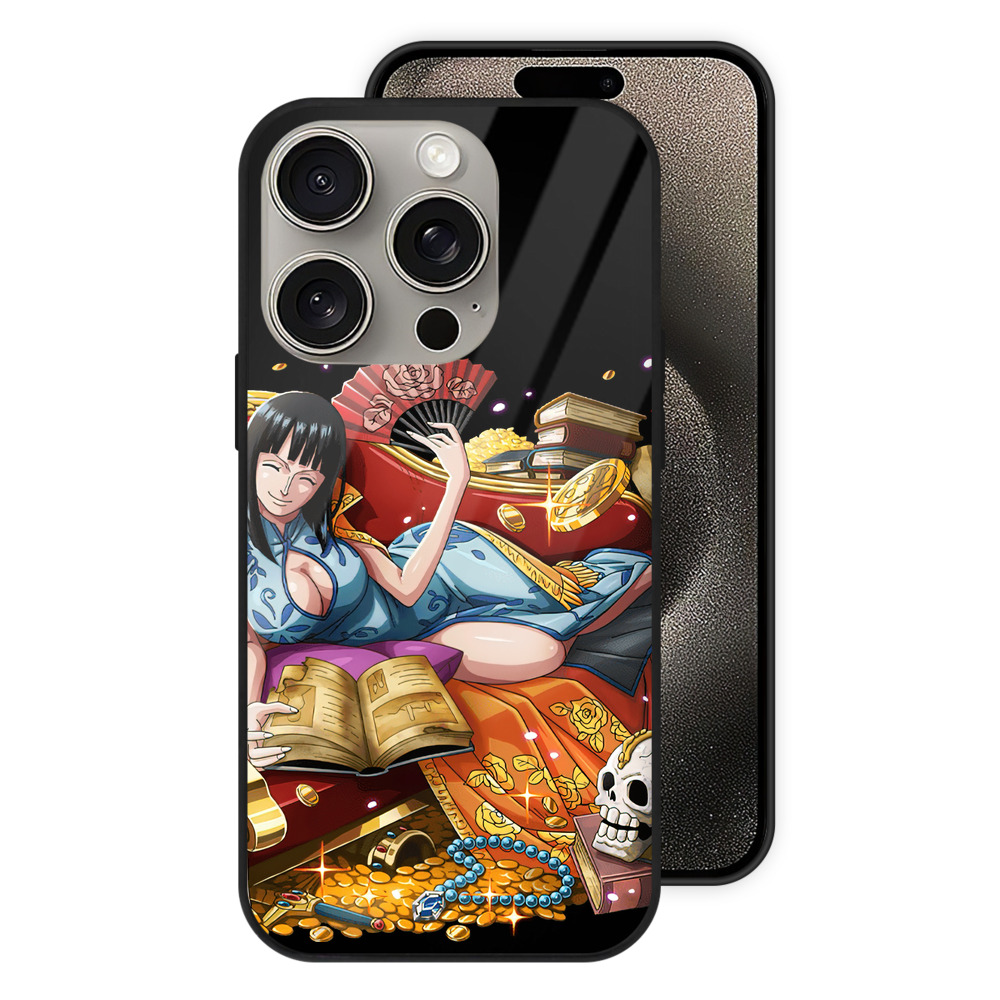 （画像用） ワンピース ニコ・ロビン ONE PIECE Nico Robin 【iPhone15Pro対応】スマホケース 耐衝撃＆黄変防止 背面ガラス