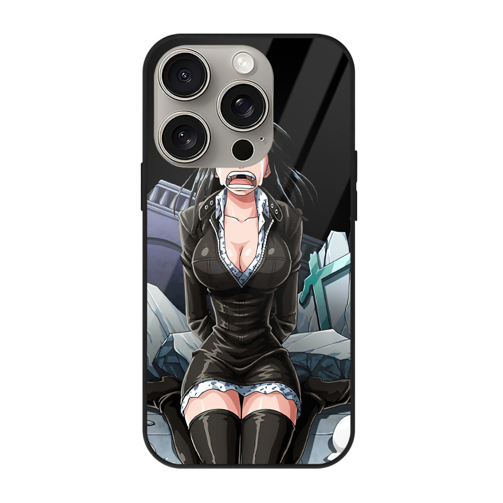 （画像用） ワンピース ニコ・ロビン ONE PIECE Nico Robin 【iPhone15Pro対応】スマホケース 耐衝撃＆黄変防止 背面ガラス