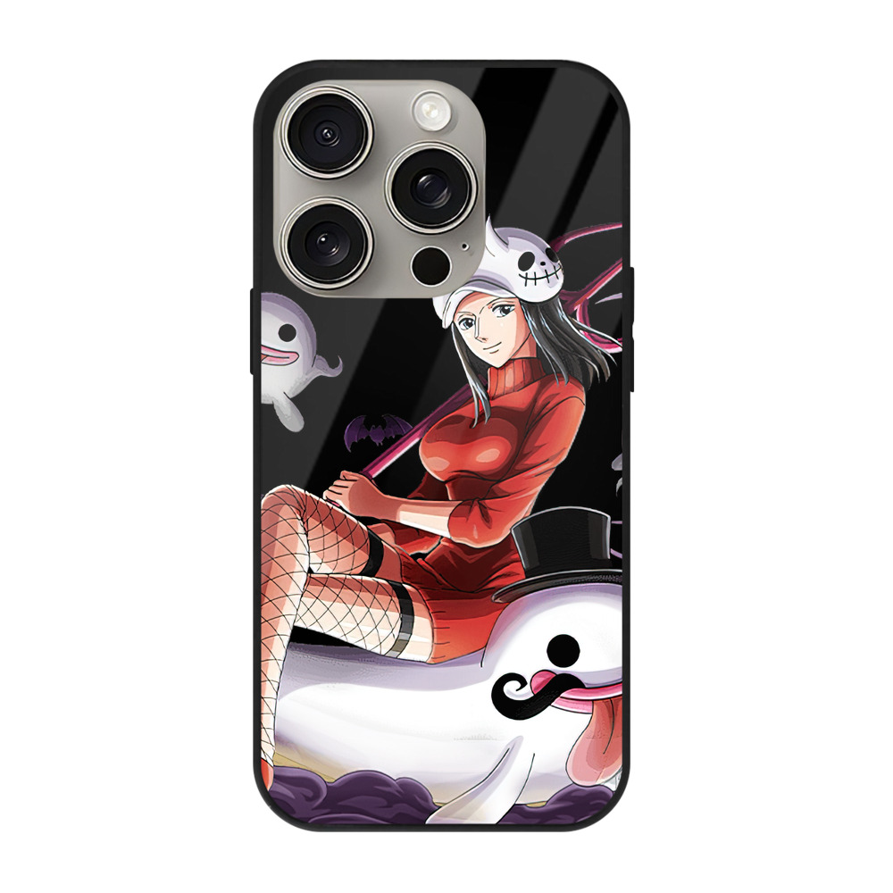 （画像用） ワンピース ニコ・ロビン ONE PIECE Nico Robin 【iPhone15Pro対応】スマホケース 耐衝撃＆黄変防止 背面ガラス