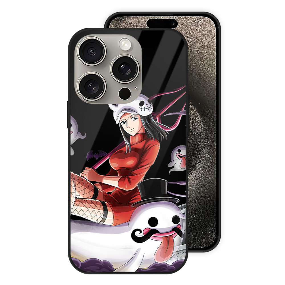 （画像用） ワンピース ニコ・ロビン ONE PIECE Nico Robin 【iPhone15Pro対応】スマホケース 耐衝撃＆黄変防止 背面ガラス