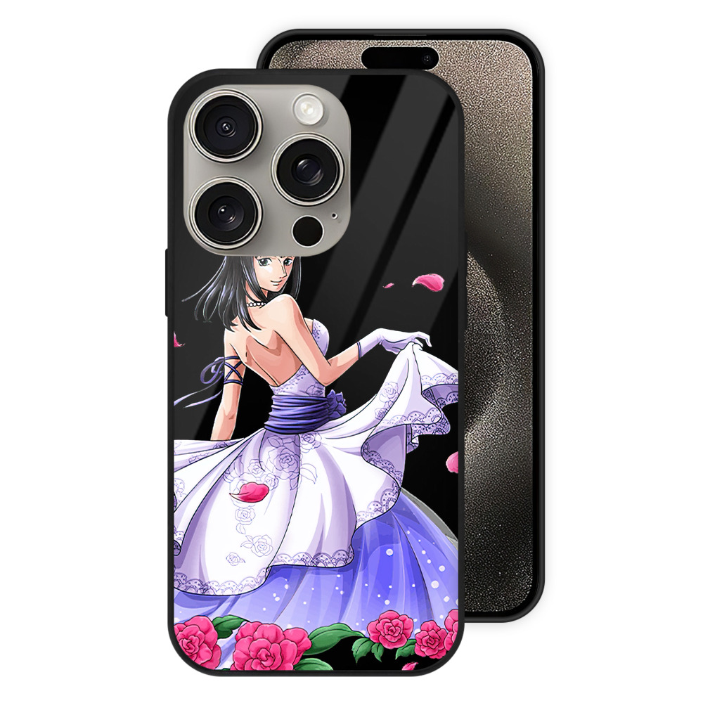 （画像用） ワンピース ニコ・ロビン ONE PIECE Nico Robin 【iPhone15Pro対応】スマホケース 耐衝撃＆黄変防止 背面ガラス
