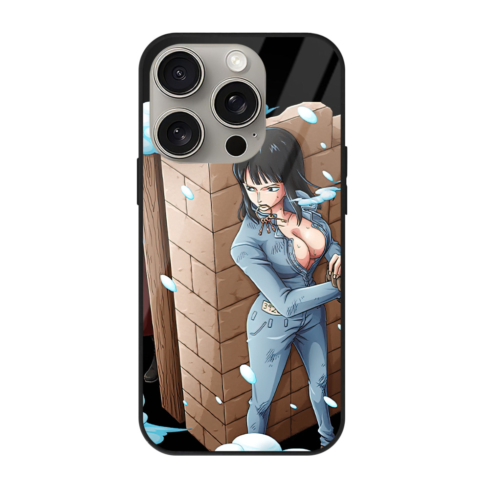 （画像用） ワンピース ニコ・ロビン ONE PIECE Nico Robin 【iPhone15Pro対応】スマホケース 耐衝撃＆黄変防止 背面ガラス