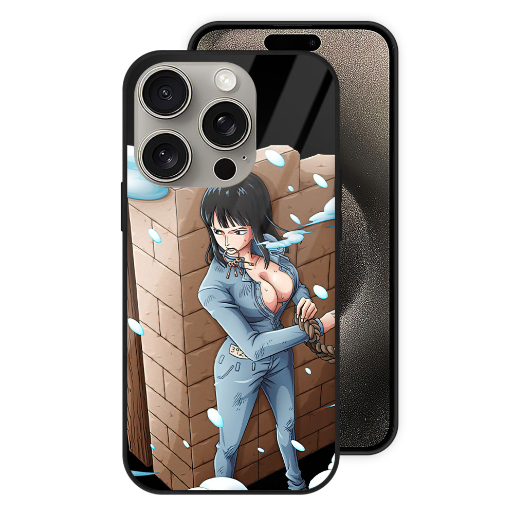 （画像用） ワンピース ニコ・ロビン ONE PIECE Nico Robin 【iPhone15Pro対応】スマホケース 耐衝撃＆黄変防止 背面ガラス