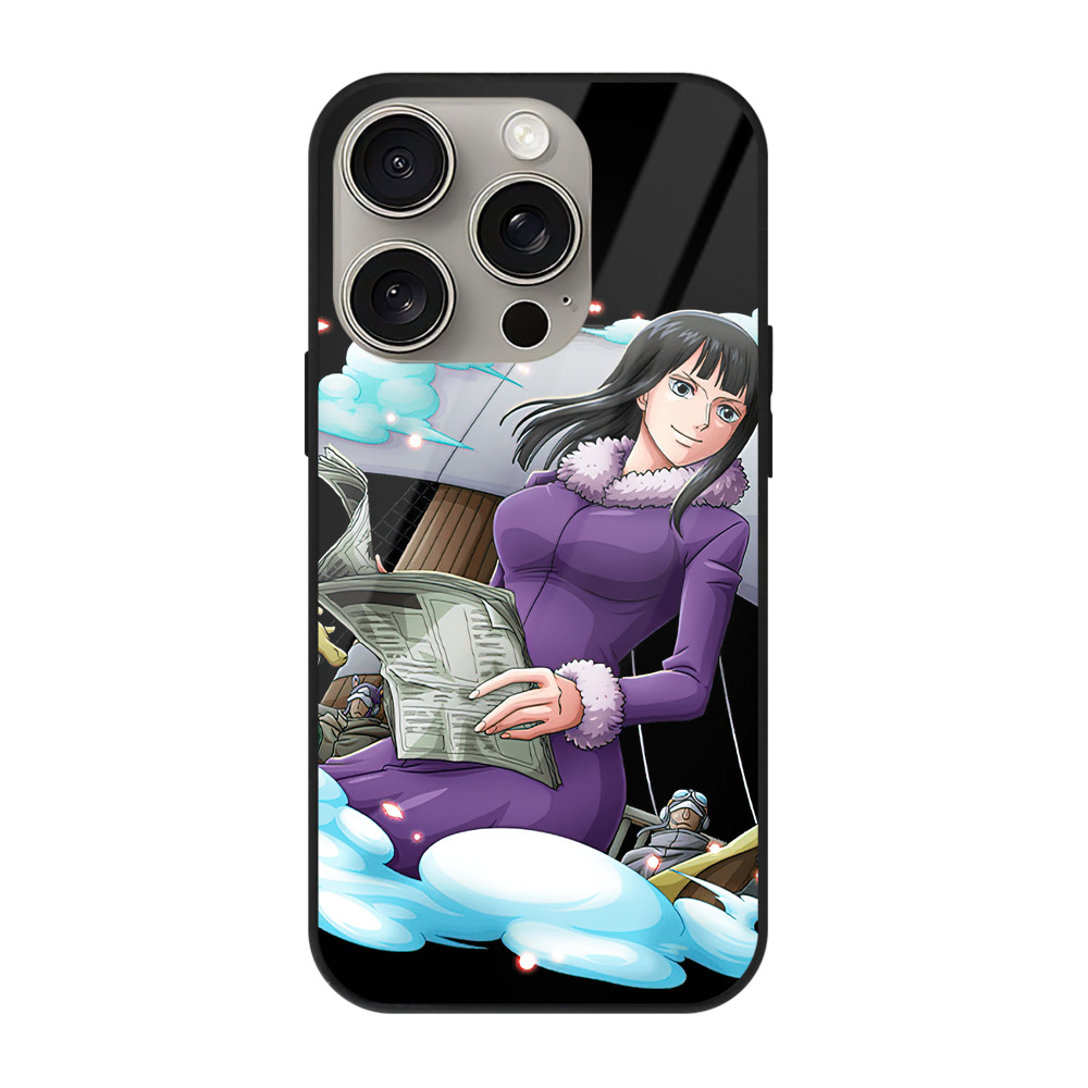 （画像用） ワンピース ニコ・ロビン ONE PIECE Nico Robin 【iPhone15Pro対応】スマホケース 耐衝撃＆黄変防止 背面ガラス