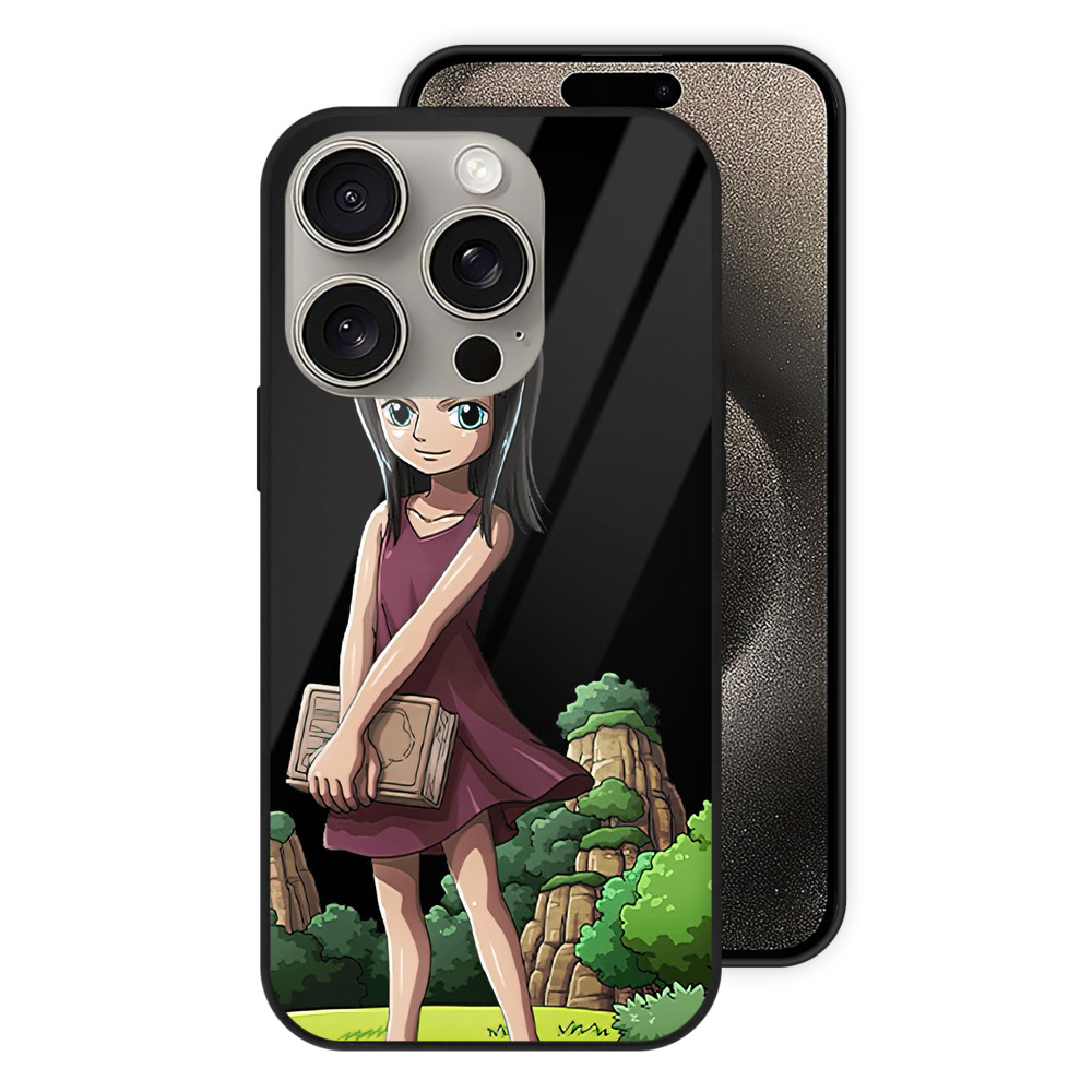 （画像用） ワンピース ニコ・ロビン ONE PIECE Nico Robin 【iPhone15Pro対応】スマホケース 耐衝撃＆黄変防止 背面ガラス