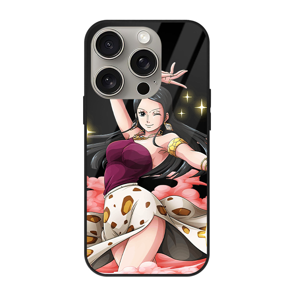 （画像用） ワンピース ニコ・ロビン ONE PIECE Nico Robin 【iPhone15Pro対応】スマホケース 耐衝撃＆黄変防止 背面ガラス
