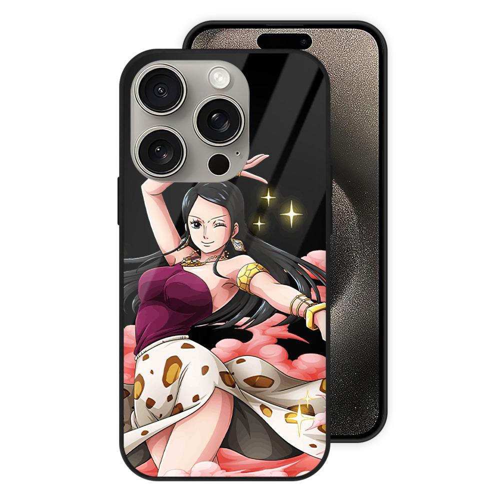 （画像用） ワンピース ニコ・ロビン ONE PIECE Nico Robin 【iPhone15Pro対応】スマホケース 耐衝撃＆黄変防止 背面ガラス