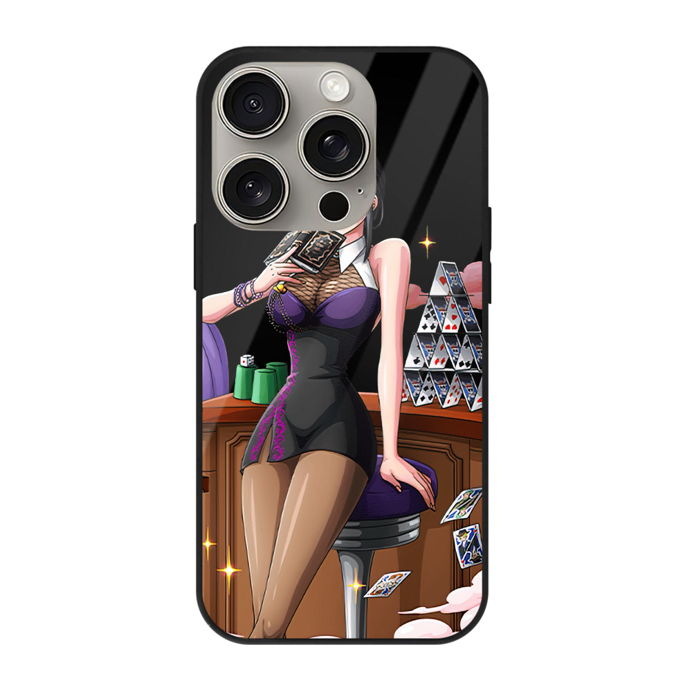（画像用） ワンピース ニコ・ロビン ONE PIECE Nico Robin 【iPhone15Pro対応】スマホケース 耐衝撃＆黄変防止 背面ガラス