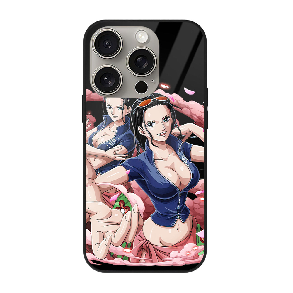 （画像用） ワンピース ニコ・ロビン ONE PIECE Nico Robin 【iPhone15Pro対応】スマホケース 耐衝撃＆黄変防止 背面ガラス