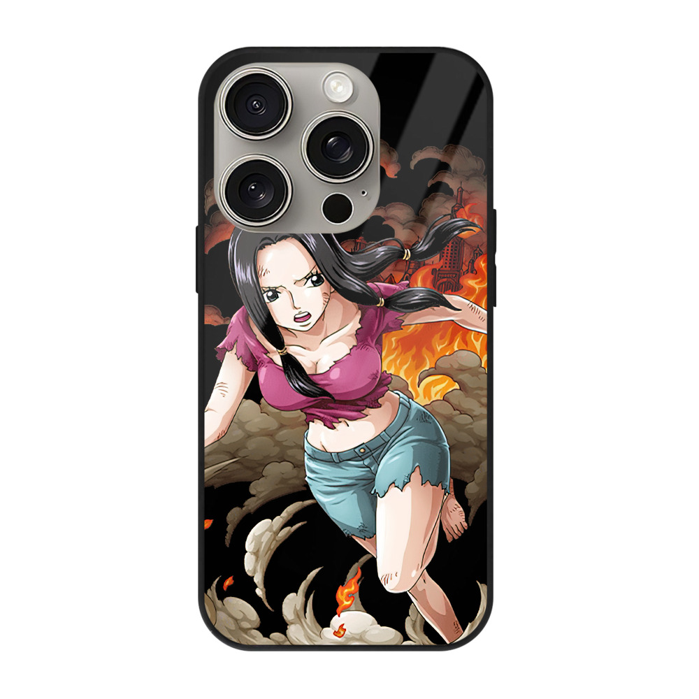 （画像用） ワンピース ニコ・ロビン ONE PIECE Nico Robin 【iPhone15Pro対応】スマホケース 耐衝撃＆黄変防止 背面ガラス