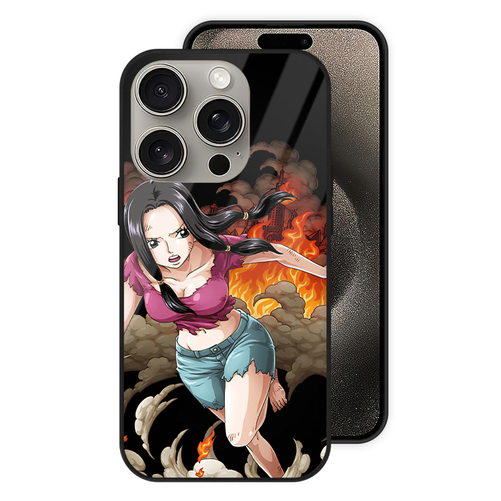 （画像用） ワンピース ニコ・ロビン ONE PIECE Nico Robin 【iPhone15Pro対応】スマホケース 耐衝撃＆黄変防止 背面ガラス