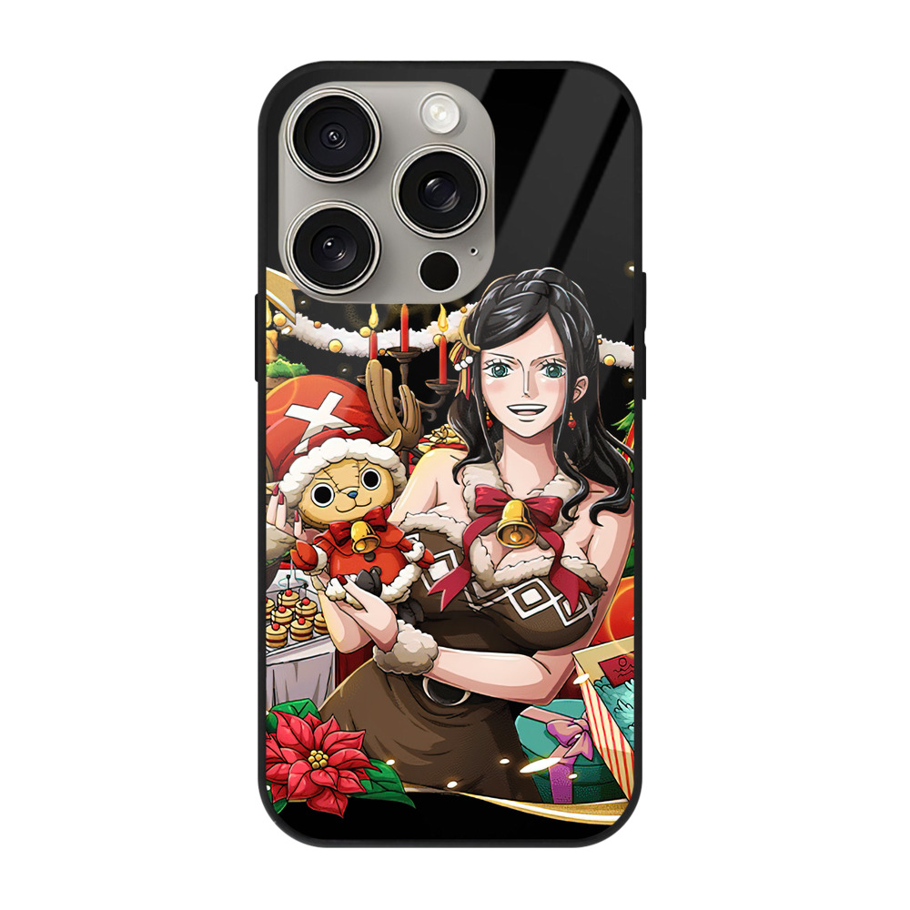 （画像用） ワンピース ニコ・ロビン ONE PIECE Nico Robin 【iPhone15Pro対応】スマホケース 耐衝撃＆黄変防止 背面ガラス