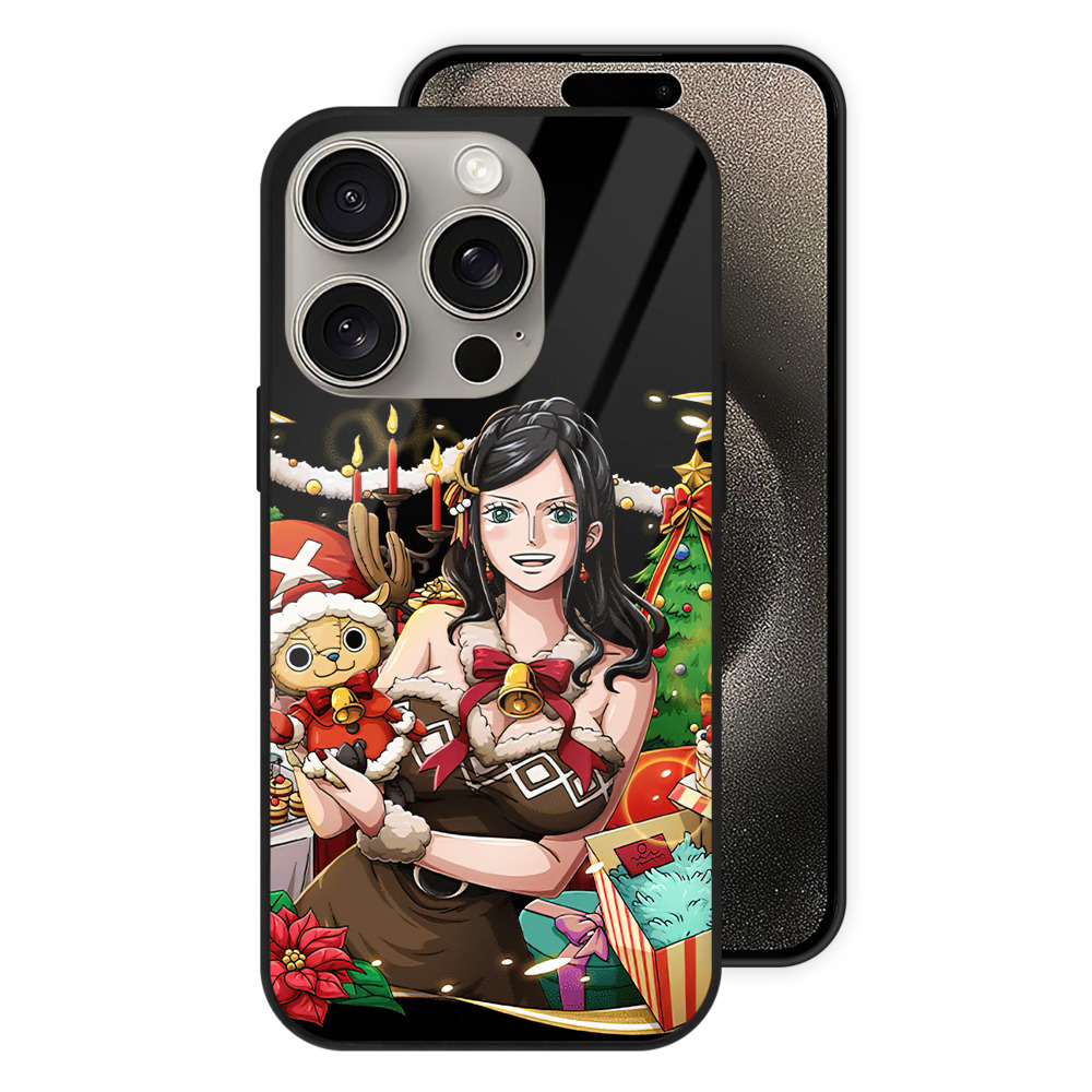 （画像用） ワンピース ニコ・ロビン ONE PIECE Nico Robin 【iPhone15Pro対応】スマホケース 耐衝撃＆黄変防止 背面ガラス