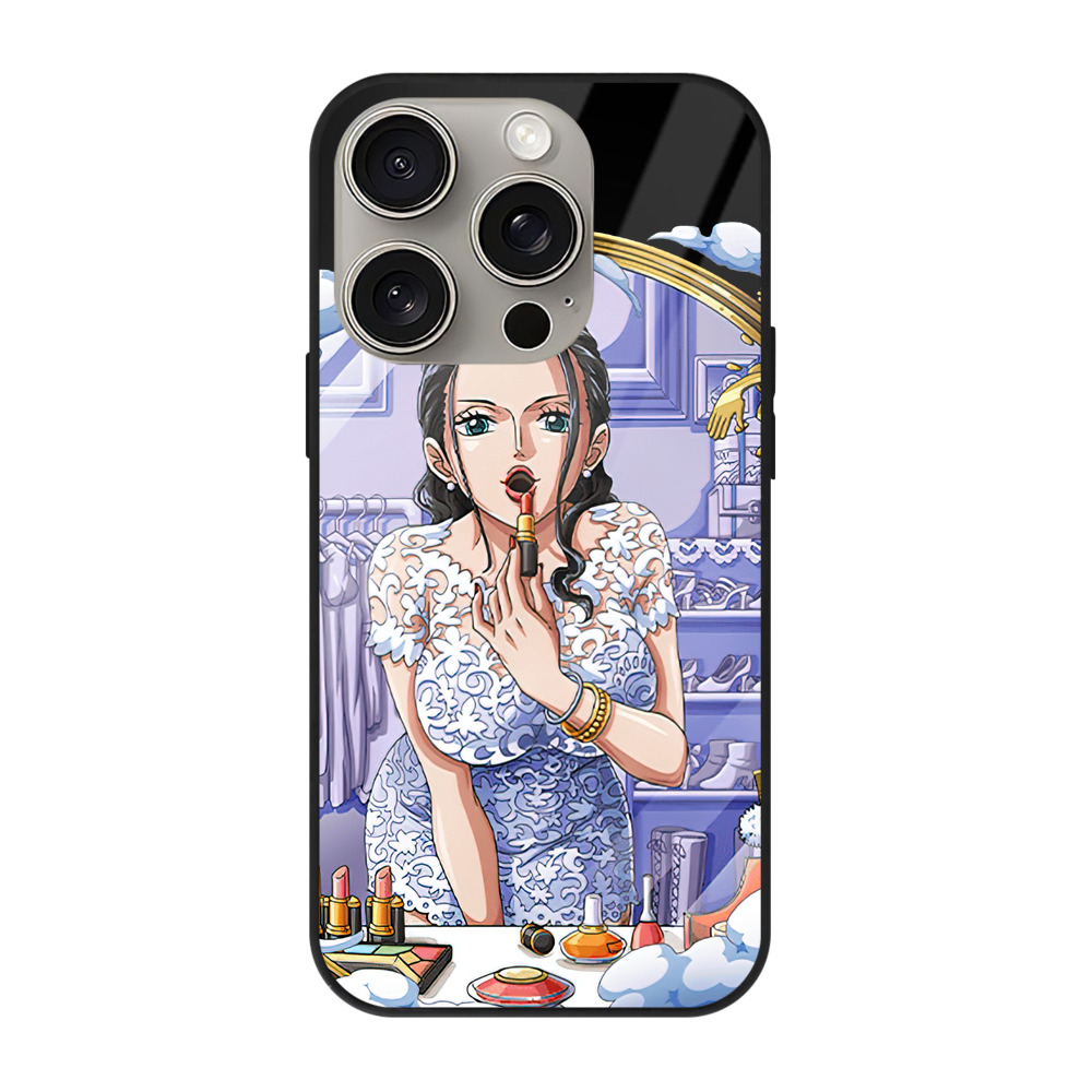 （画像用） ワンピース ニコ・ロビン ONE PIECE Nico Robin 【iPhone15Pro対応】スマホケース 耐衝撃＆黄変防止 背面ガラス
