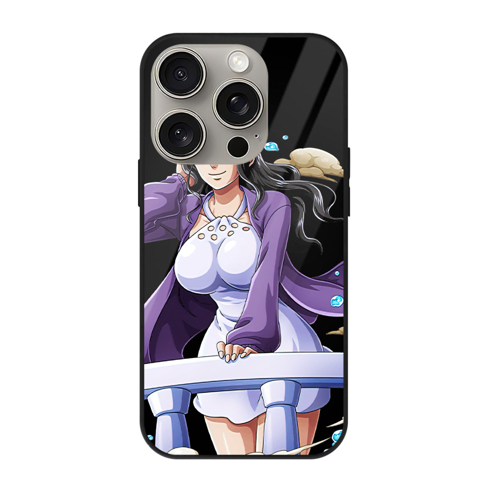 （画像用） ワンピース ニコ・ロビン ONE PIECE Nico Robin 【iPhone15Pro対応】スマホケース 耐衝撃＆黄変防止 背面ガラス