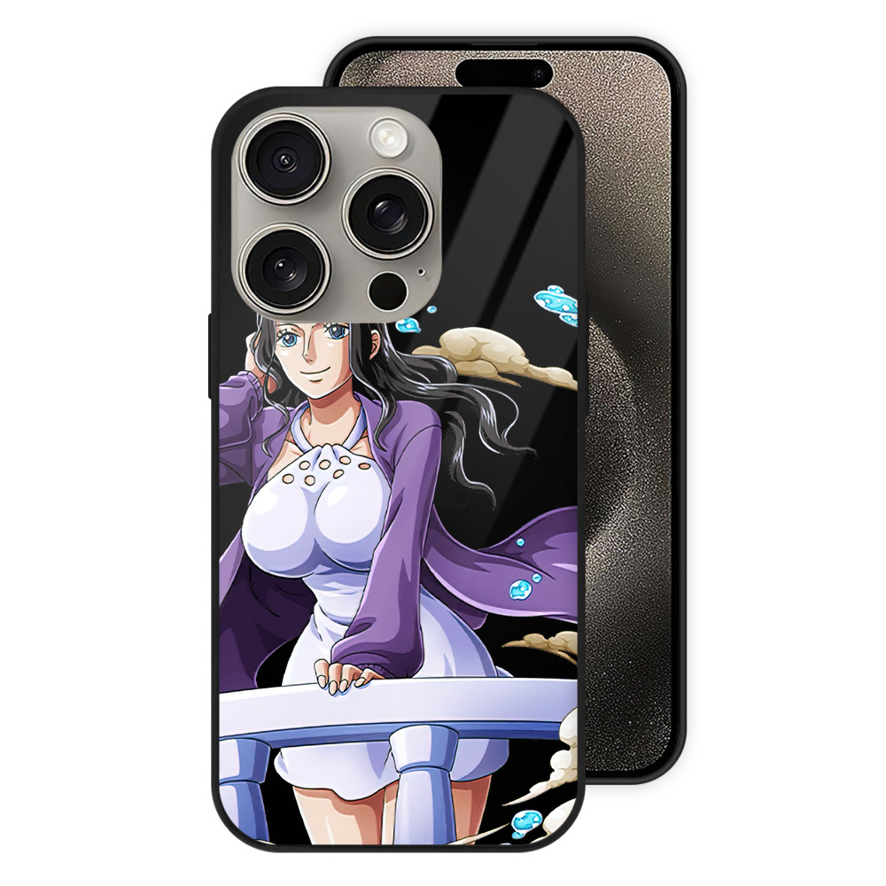 （画像用） ワンピース ニコ・ロビン ONE PIECE Nico Robin 【iPhone15Pro対応】スマホケース 耐衝撃＆黄変防止 背面ガラス