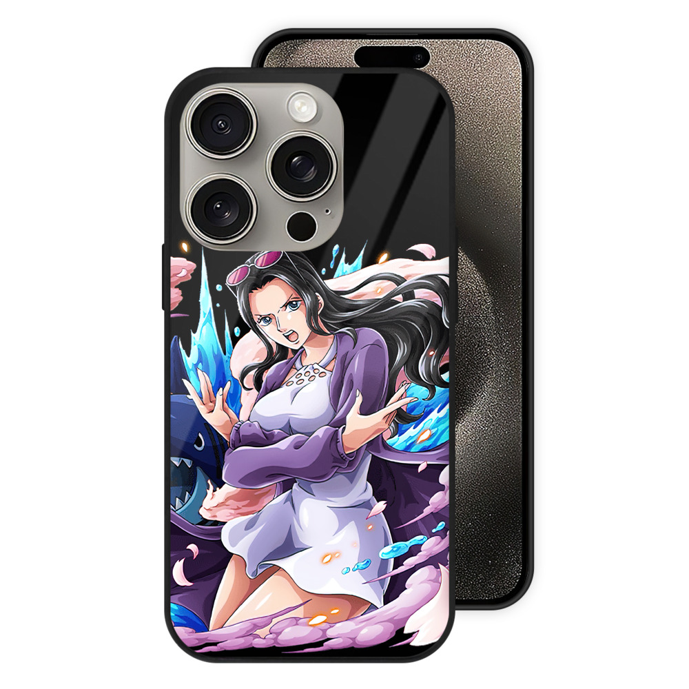 （画像用） ワンピース ニコ・ロビン ONE PIECE Nico Robin 【iPhone15Pro対応】スマホケース 耐衝撃＆黄変防止 背面ガラス