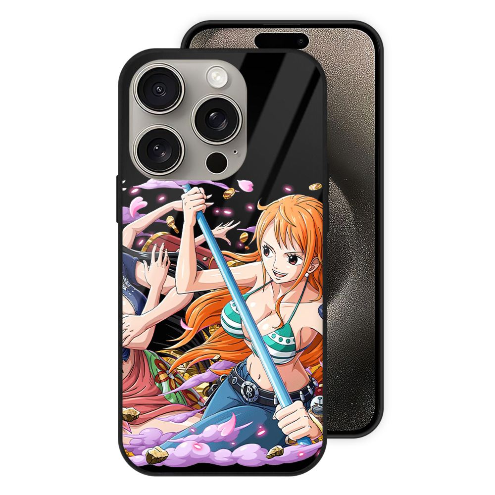（画像用） ワンピース ニコ・ロビン ONE PIECE Nico Robin 【iPhone15Pro対応】スマホケース 耐衝撃＆黄変防止 背面ガラス