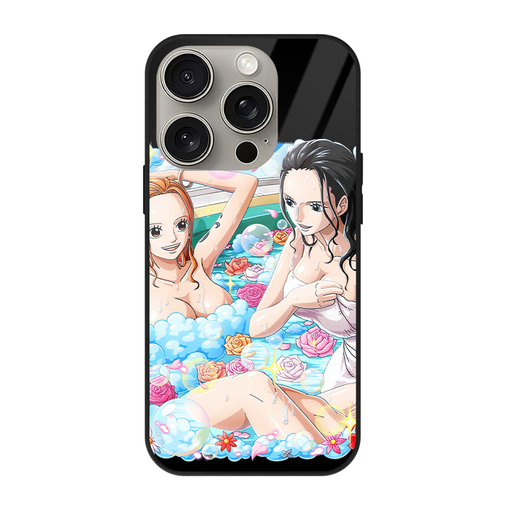 （画像用） ワンピース ニコ・ロビン ONE PIECE Nico Robin 【iPhone15Pro対応】スマホケース 耐衝撃＆黄変防止 背面ガラス