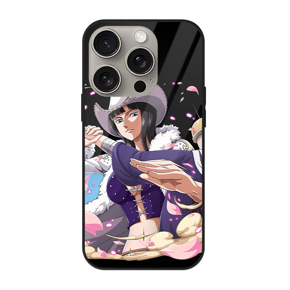 （画像用） ワンピース ニコ・ロビン ONE PIECE Nico Robin 【iPhone15Pro対応】スマホケース 耐衝撃＆黄変防止 背面ガラス